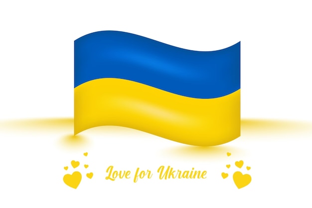 Priez Pour L'ukraine Avec Un Design De Fond De Bannière D'affiche De Médias Sociaux Drapeau Bleujaune