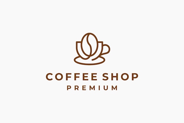 Prime De Logo De Café