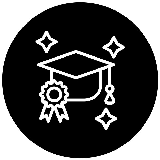 Vecteur les prix des étudiants en design vectoriel style d'icône