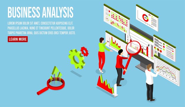 Processus D'analyse Commerciale Fonctionnant Avec Une Grande Base De Données Sur Le Système De Centre De Données