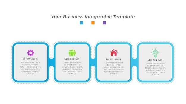 Processus D'infographie D'entreprise Créative Et Conception De Présentation