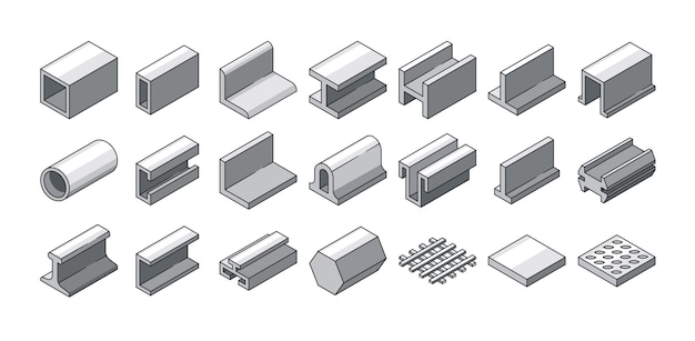 Produits à profil métallique Sections d'ingénierie utilisées dans la construction et la fabrication sous diverses formes