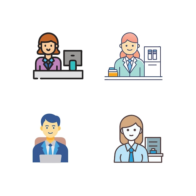Les professionnels au travail
