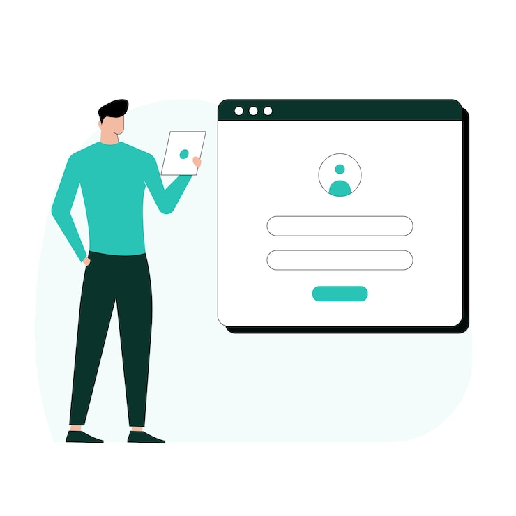 Vecteur profil des employés