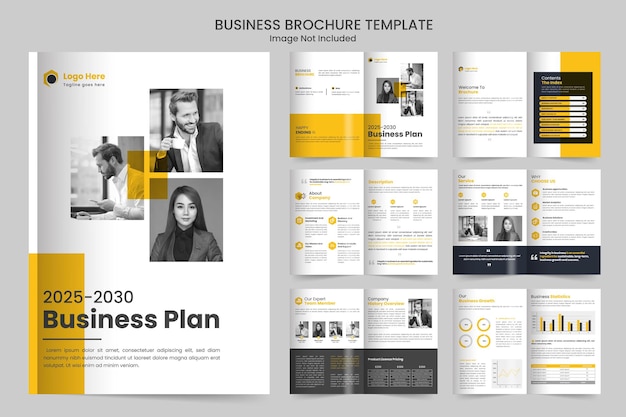 Vecteur profil de l'entreprise conception de brochure créative modèle polyvalent avec couverture