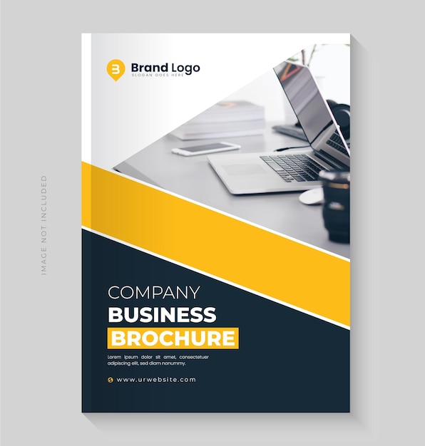 Profil de l'entreprise couverture du rapport annuel couverture de la brochure ou modèle de couverture du livre