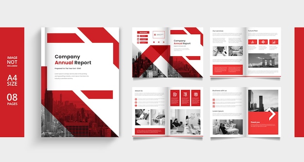 profil d'entreprise moderne ou modèle de magazine de brochure
