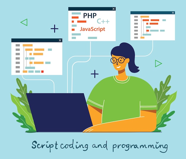 Vecteur programmation et codage, développement de sites web