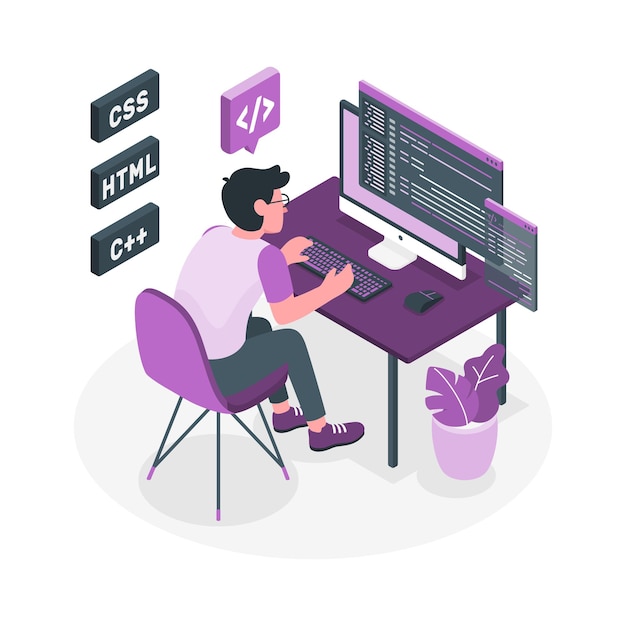 Programmeur au travail