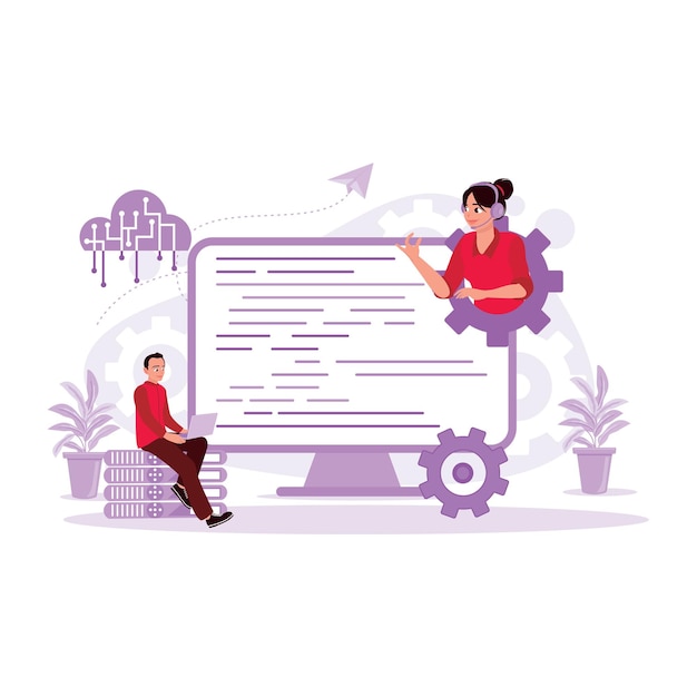 Les programmeurs développent des technologies de programmation et de codage de sites Web