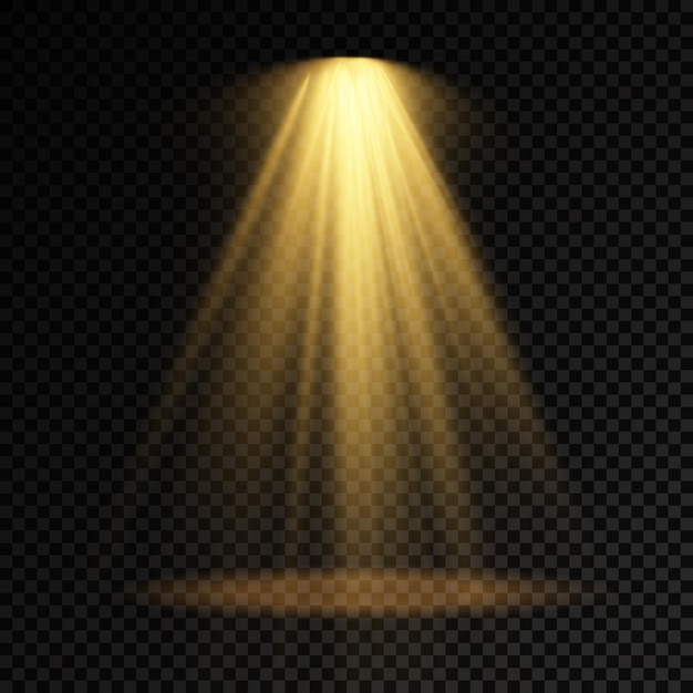 Projecteur d'éclairage de scène doré effets de lumière de projecteur de scène éclairage jaune vif
