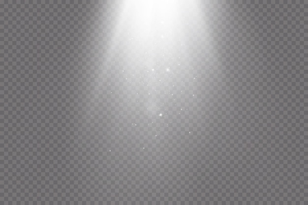 Projecteurs de vecteur. Scène. Effets de lumière.