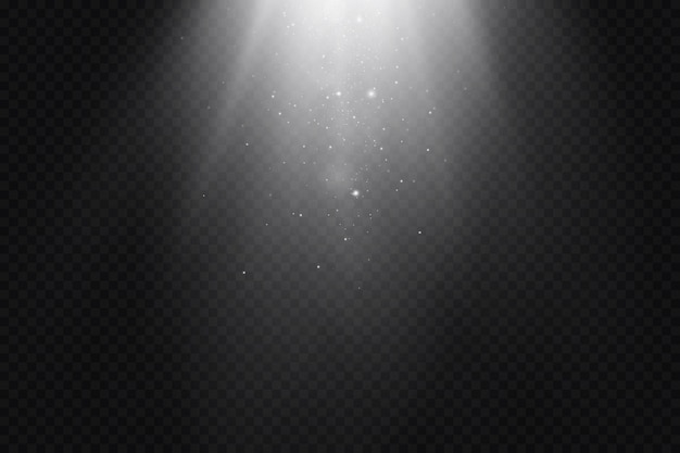 Projecteurs de vecteur. Scène. Effets de lumière.
