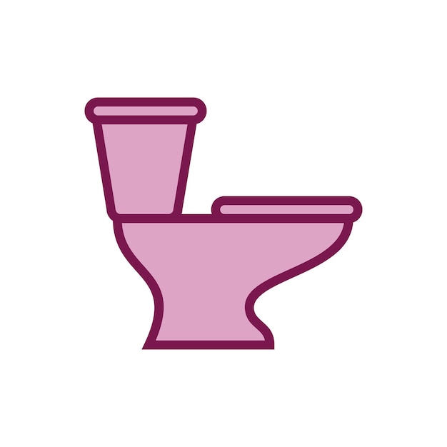 Vecteur projet d'illustration du modèle vectoriel de l'icône de la toilette