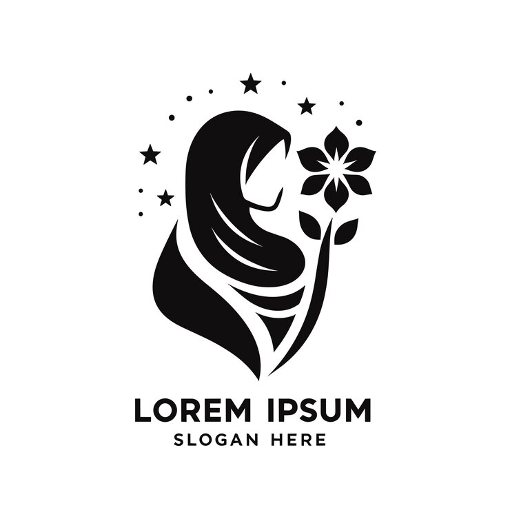 Vecteur projet de logo de foulard vectoriel dessiné à la main gratuit