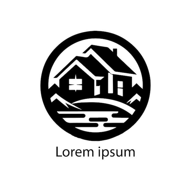 Vecteur un projet de logo immobilier