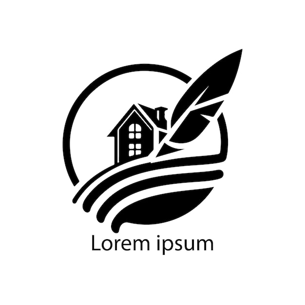 Vecteur un projet de logo immobilier
