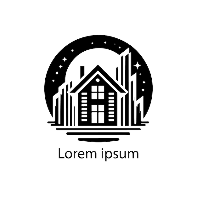 Vecteur un projet de logo immobilier