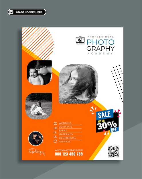 Projet de modèle d'affiche photographique