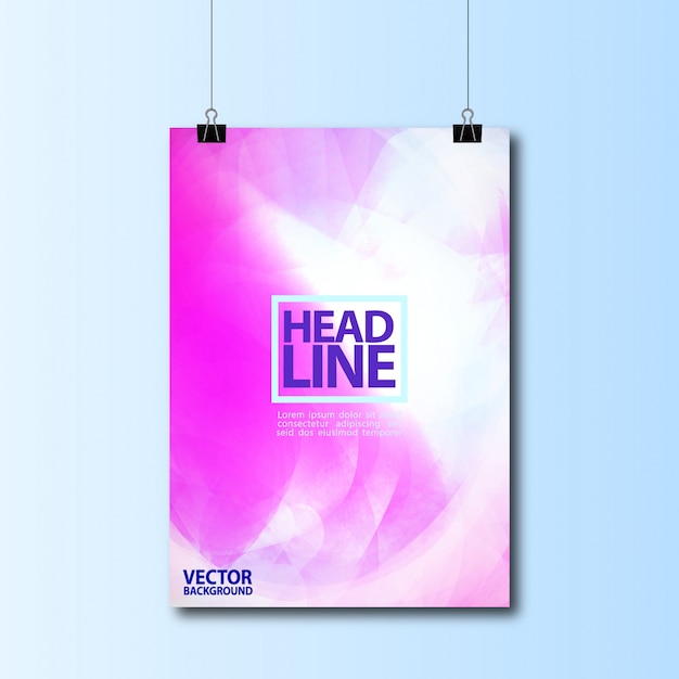 Projet de modèle d'affiche