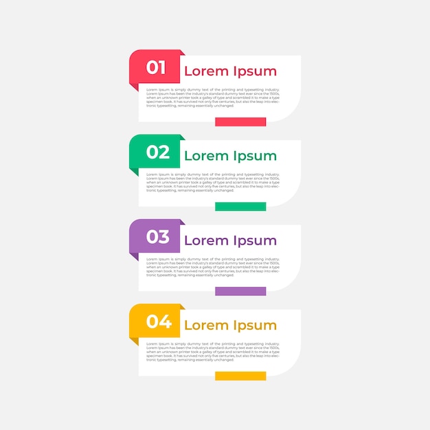 Projet de modèle d'infographie simple