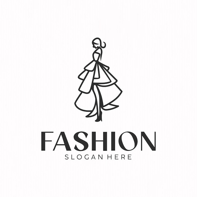 Projet De Modèle De Logo D'entreprise De Boutique De Vêtements De Mode