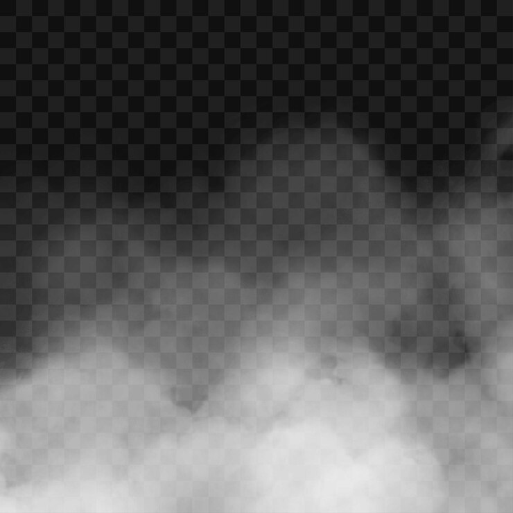 Vecteur projet de nuage de brouillard de fumée isolé sur fond transparent