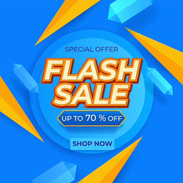 Promo D'offre Spéciale De Modèle De Fond De Vente Flash Avec Fond De Forme Dynamique