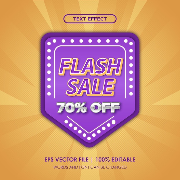 Vecteur promotion de bannière de vente flash