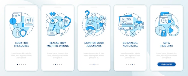 Protéger le cerveau des mauvaises nouvelles sur l'écran de l'application mobile d'intégration bleue