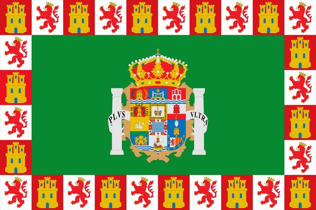 Provinces Du Drapeau De Cadix En Espagne Illustration Vectorielle