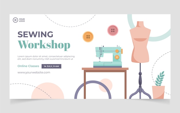 Publication facebook de l'atelier de couture minimal