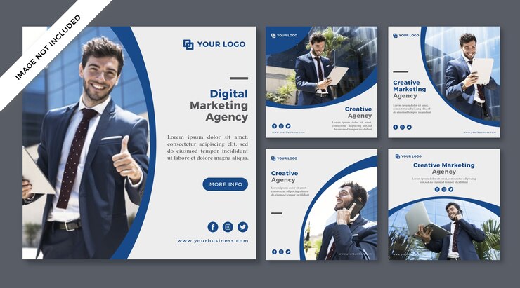 Publication sur les médias sociaux de l'agence de marketing numérique
