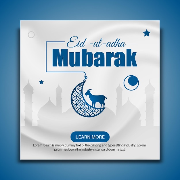 Publication Sur Les Médias Sociaux Du Festival Eid Al Adha Mubarak