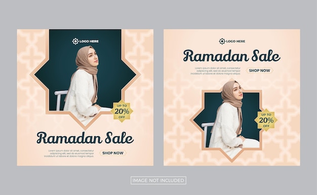 Publication sur les médias sociaux de luxe Hijab Fashion