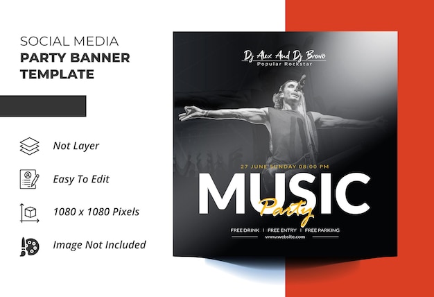 Publication sur les réseaux sociaux des boîtes de nuit et des soirées musicales