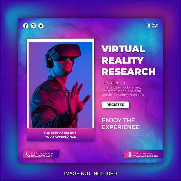 Publication sur les réseaux sociaux en réalité virtuelle