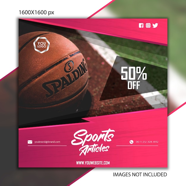 Publication De Sport Basketball Pour Réseau Social