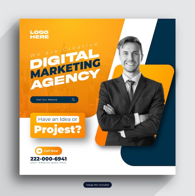 une publicité pour le marketing numérique