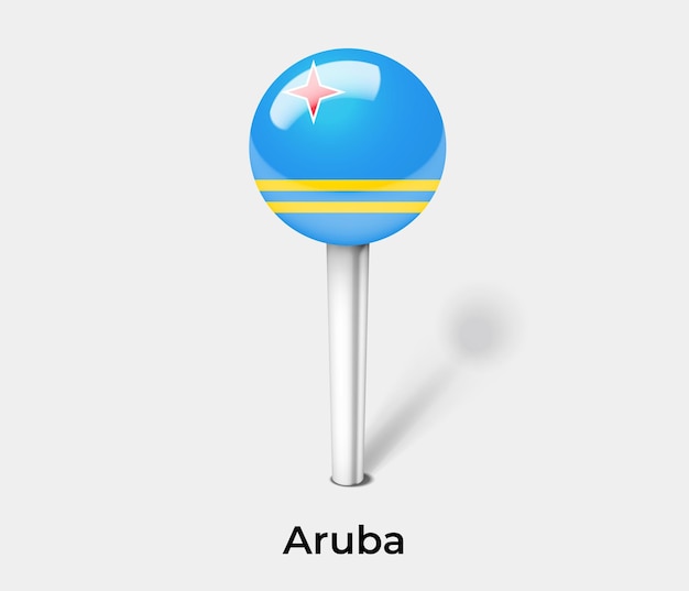 Punaise D'aruba Pour Illustration Vectorielle De Carte