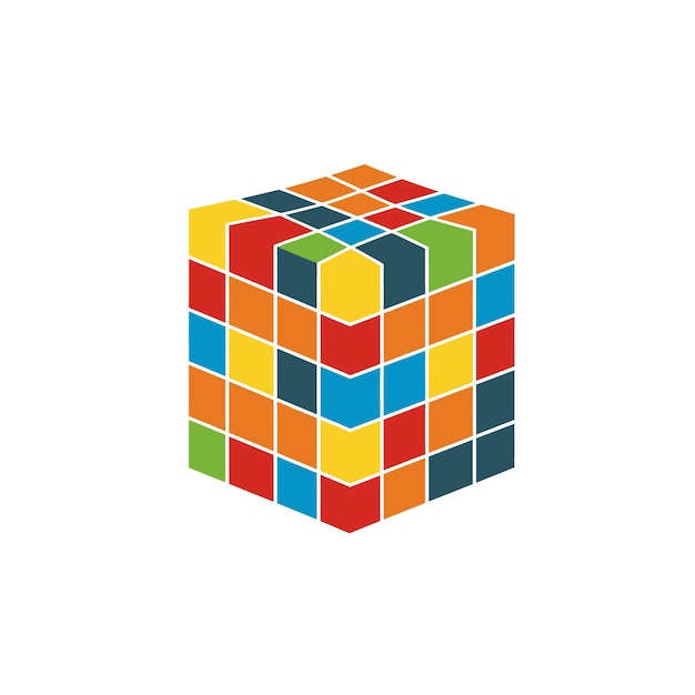 Puzzle au cube coloré