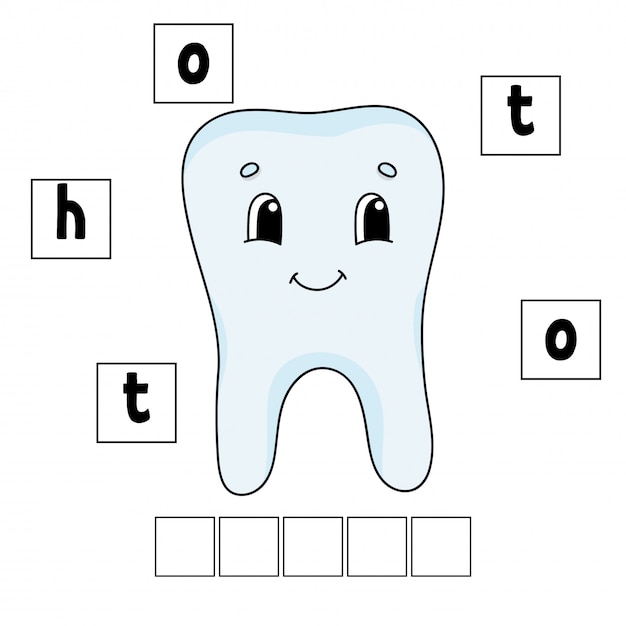 Puzzle De Mots. Feuille De Travail Pour Le Développement De L'éducation. Jeu D'apprentissage Pour Les Enfants.