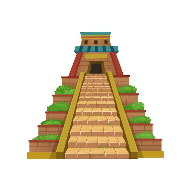 Vecteur pyramide maya.