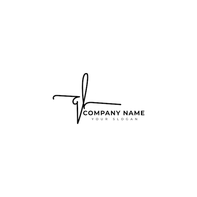 Ql Création vectorielle du logo de la signature initiale