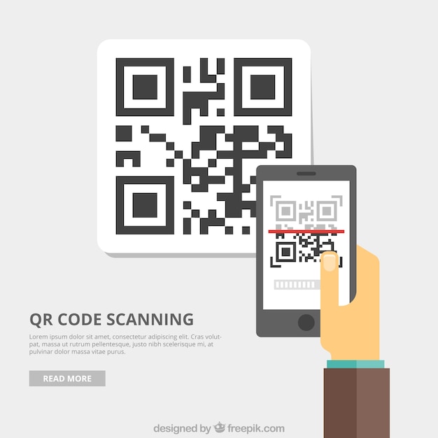 Vecteur qr code fond