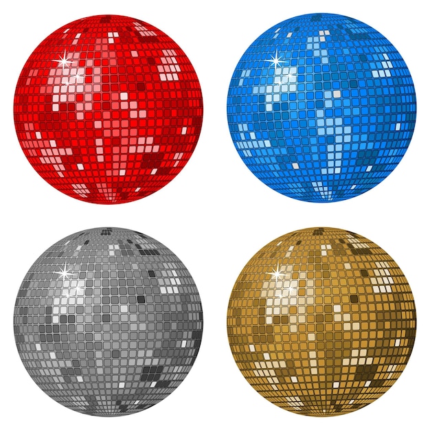 Quatre boules disco