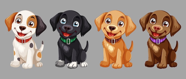 quatre chiens d'affilée