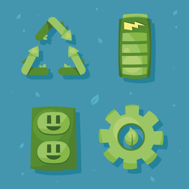 Quatre Sources D'énergie Verte