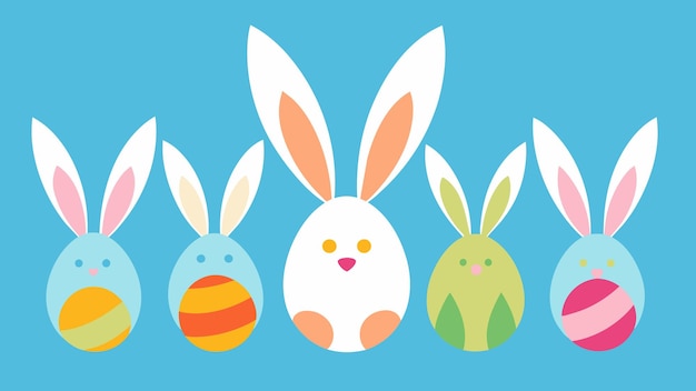La queue du lapin de Pâques capricieux est un délicieux art vectoriel pour vos créations de printemps