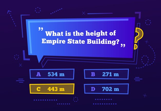 Quiz menu test questions menu choix jeu-questionnaire